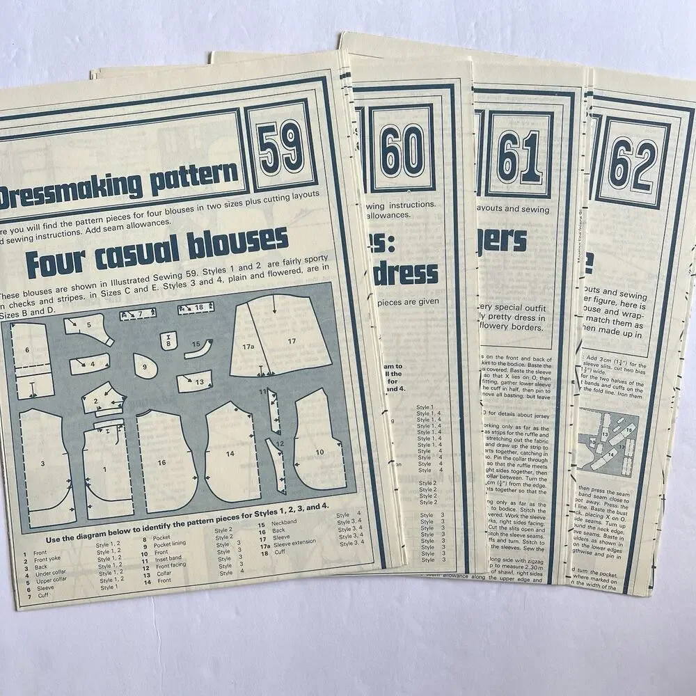 Vintage Designer Sewing Patterns Uncut Lot Of 4 Women Teens Girl Full Figure 70s